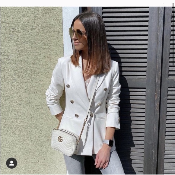 ZARA Double Breasted Balmain Style Blazer - Picture 3 of 14